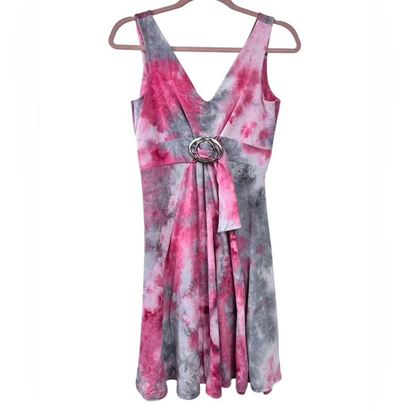 Frederick Ian Dresses & Skirts - Sleeveless pink party dress, S, fitted bodice flowy skirt, midi Sexy Pretty